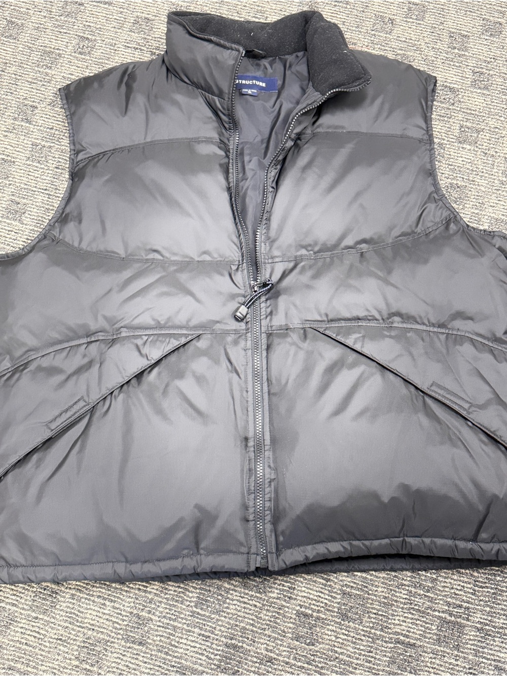 Structure Black Puffer Vest